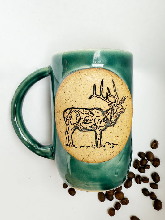 Elkhorn Handmade Elk Holiday Mug